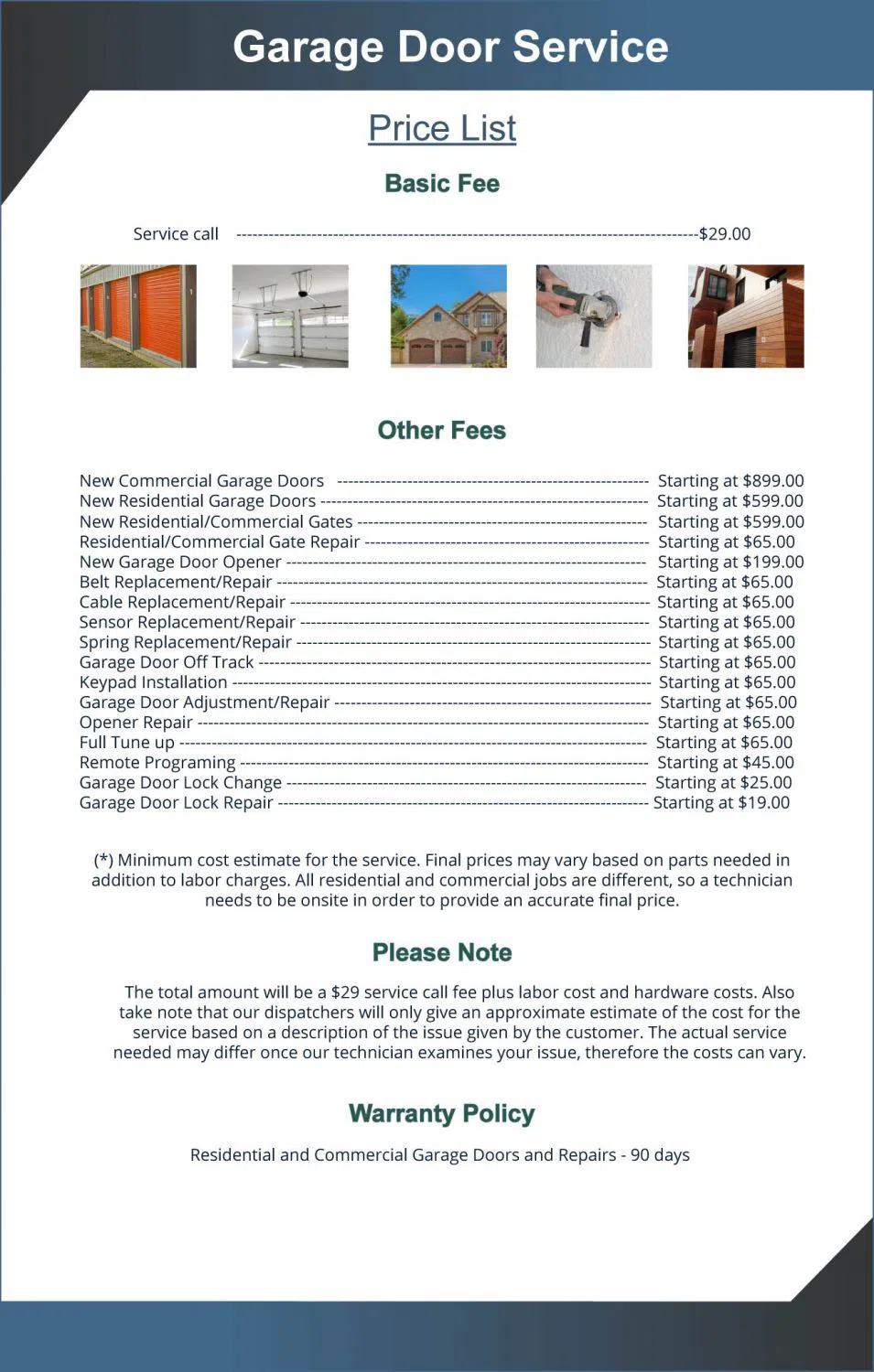 Golden Garage Door Service Chantilly, VA 571-327-0909